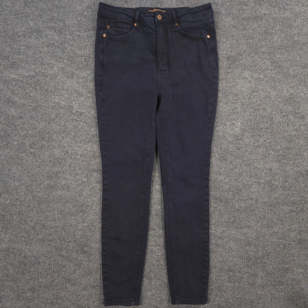 Judy Blue Jeans Womens 11/30 Midnight Navy Garment Dyed Skinny High Rise Stretch
